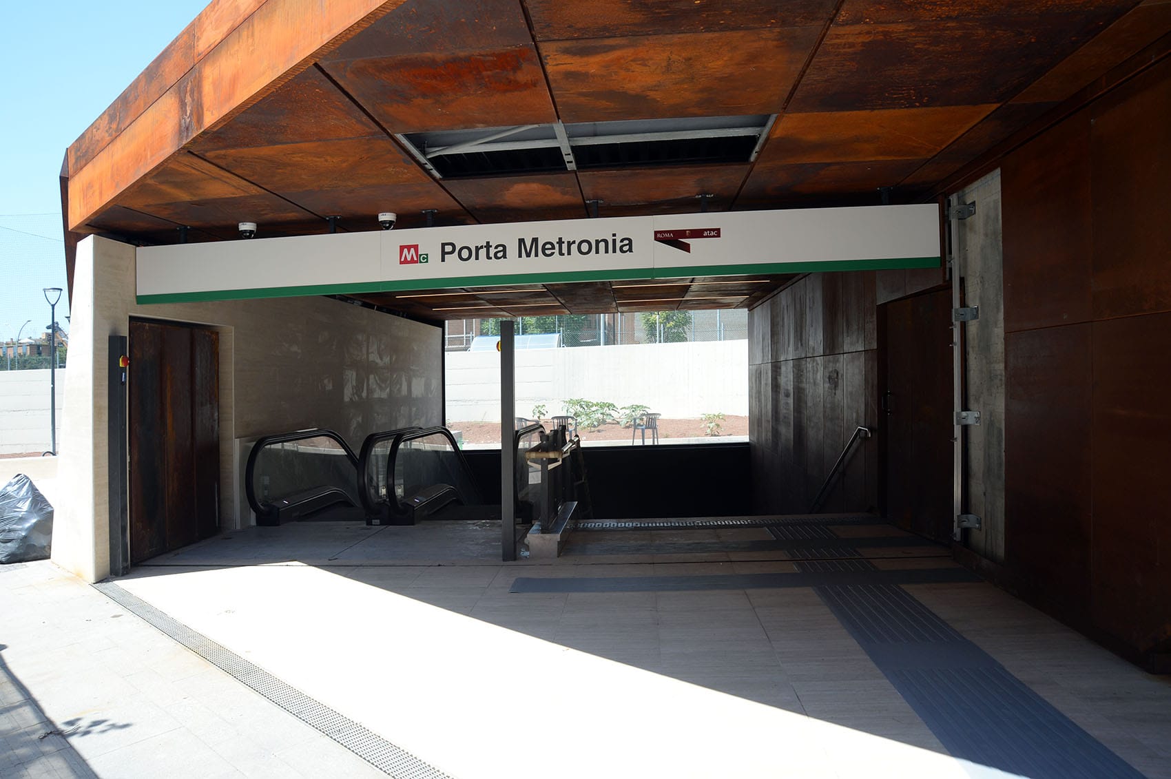 The Porta Metronia metro station, Rome (source description: 'Stazione Porta Metronia'), photographed