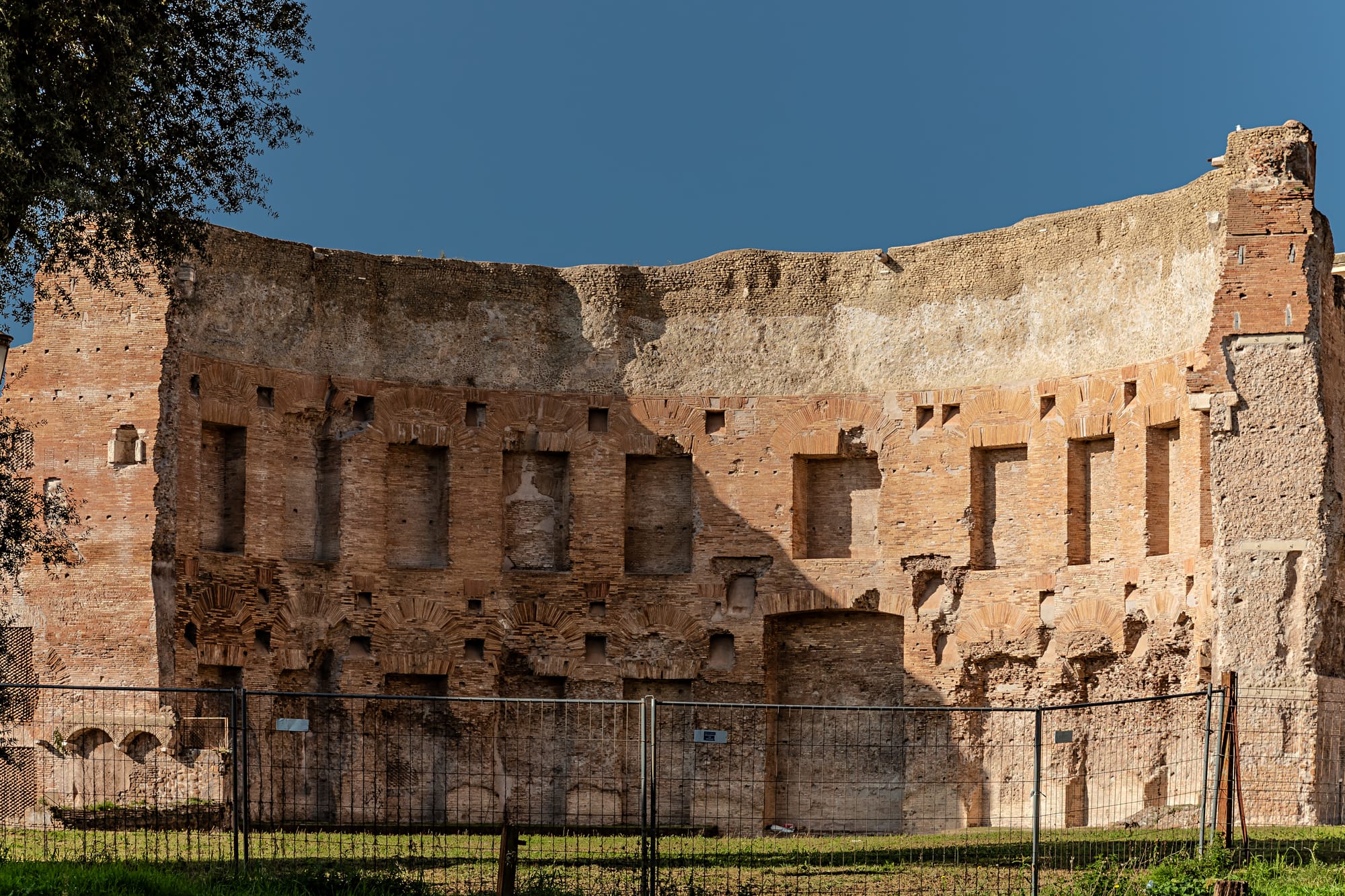 An exedra of the Baths of Trajan on the Oppian Hill.