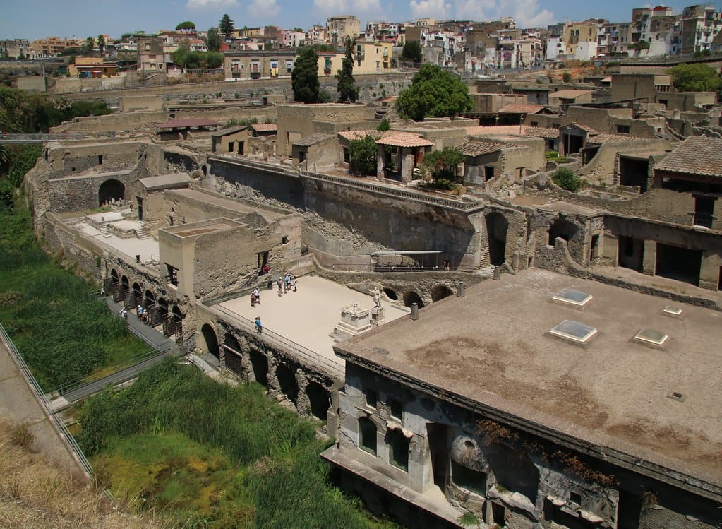 The ruins of Herculaneum.