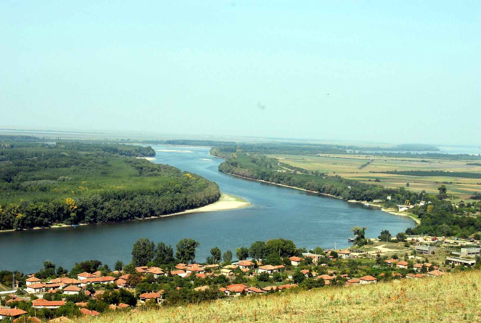 The Danube riverbank at Svishtov in northern Bulgaria
